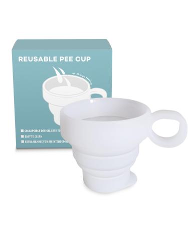 No-Mess Pee Cups for Ovulation Testing Reusable Essential for Pregnancy Tests Ovulation Tests Fertility Test Portable Urine Collection Cups Sample Cups (White)