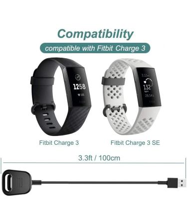 Charger for Fitbit Charge 4 & Fitbit Charge 3  Replacement Charging Cable Clip Cord Dock for Fitbit Charge 3 / Charge 4 Activity Tracker - Buy Online on GoSupps.com