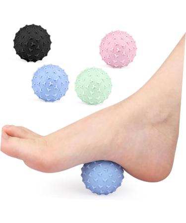 Beaupretty 4-Piece Triangular Massage Ball Set - Spiky Fitness & Gymnastics Balls for Back Neck & Foot Massage - TPE Body Massage Device - Buy Online on GoSupps.com
