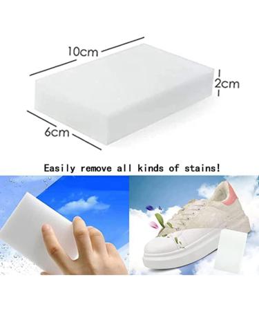 Lizusidtsy 100 Pack Cleaning Sponges Eraser Multi-Functional Premium Foam Cleaning Pads Dish Household Cleaning Sponge - Buy Online on GoSupps.com