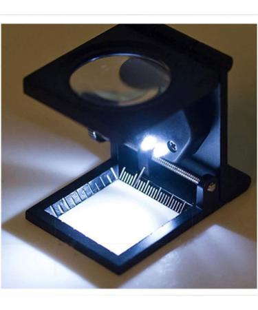 Magnifying Glasses 10X 20MM Mini Three-Folding Magnifier Magnifying Glass with Light Metal Pocket Magnifier for Textile Jewelry Antique Coins Repair - Buy Online on GoSupps.com