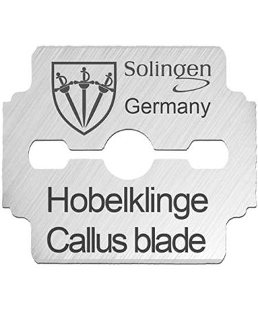 3 Swords Germany - Brand quality 100 pieces (10x10) replacement refill blades spare blades for corn plane callus remover shaver cutter - Made in Solingen (140)