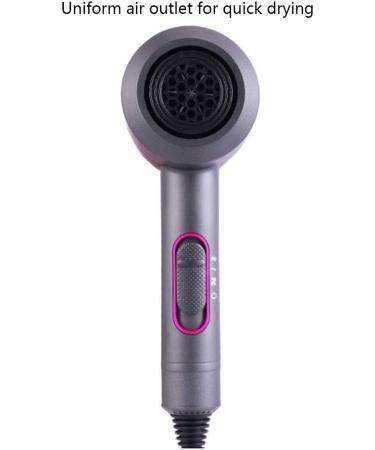 2000W Pro Hair Dryer with 2 Nozzle Ionic Powerful Professional Salon Blow Dryer AC Motor Fast Drying Hairdryer with 2 Heat Speed Cool Air for Hairstylist Dresser Home Men and Women Gray+red small gift Gray+blue - Buy Online on GoSupps.com