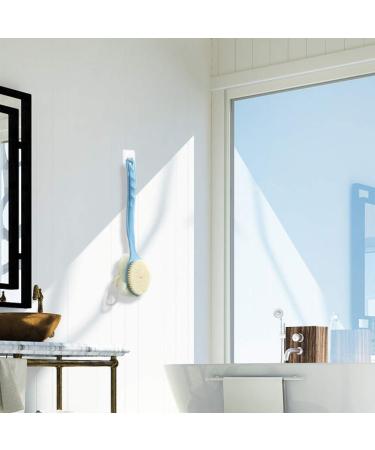 Buy 2-in-1 Back Brush & Shower Sponge - Soft Bristle Body Brush for Men & Women - Blue - International Shipping Available - Buy Online on GoSupps.com