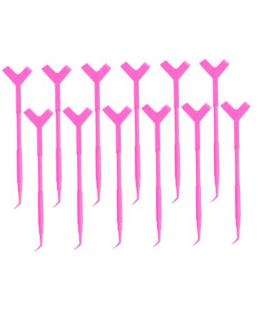 MAGICLULU 12pcs False Eyelash Y-Shaped Brush Grafted Eyelashes Tool Lash Perm Brush Lash Lift Tool Lash Perm Separator Eyelash Lift Separator Eyelash Lift Rod Eyelash Lift Comb Lash Brush