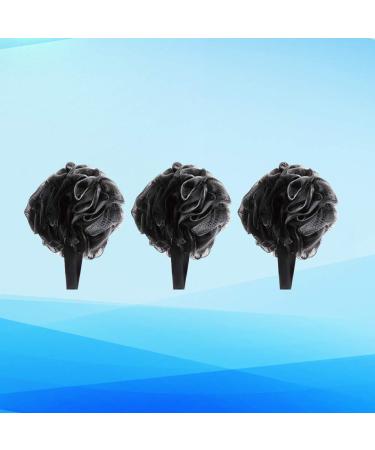 3Pcs Loofah Sponge Exfoliator Set - Bath Ball Shower Scrubber & Mesh Pouf for Ultimate Body Care | Exfoliating Bathing Accessories - Buy Online on GoSupps.com