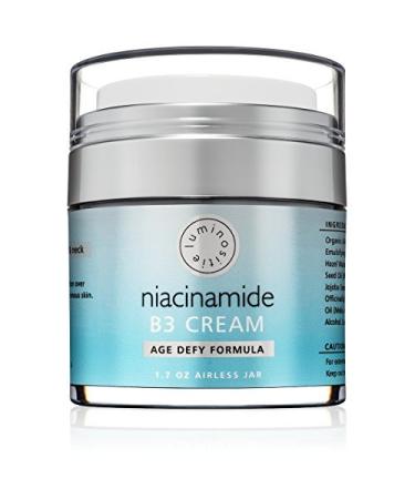 5% Niacinamide Vitamin B3 Cream Serum - Anti-Aging For Face & Neck. 1.7oz. Use Morning & Night. Firms & Renews Skin. Tightens Pores  Reduces Wrinkles  Fades Dark Spots & Boosts Collagen. Made in USA