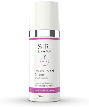 SIRIDERMA Pure Basic Skin Cream Exclusive Vital | 50 ml | Fragrance | Smoothing Care for Demanding and Mature Skin - Buy Online on GoSupps.com