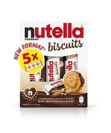 G n rique NUTELLA - Crispy Chocolate-Filled Biscuits - 207g - Enjoy the unique taste of Nutella in a soft and crispy biscuit. Ideal for a snack. Pack of 4 - Sold in Packs
