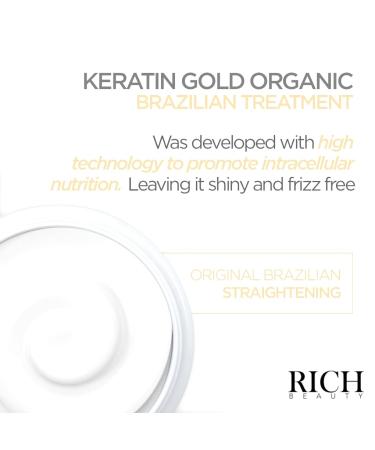 Keratin Gold Brazilian Hair Treatment - Smooth & Strengthen Your Strands - Buy Online on GoSupps.com