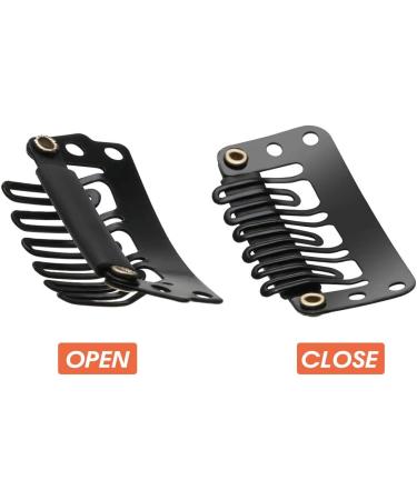 90 PCS U Form Metal Wig Clips - Soft Rubber Hair Extension Combs Snap Clips & Replacement Clips - 3.3cm/2.8cm/2.3cm | International Shipping - Buy Online on GoSupps.com