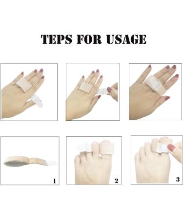 Pack of 4 Broken Toe Wraps Splint - Toe Separator & Straightener for Hammer Toes & Turf Toe - Buy Online on GoSupps.com