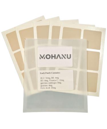 Mohanu B12 Patch for Energy Boost  30 Day Vitamin Supply B12 Patches  Transdermal B12 Adhesive B12 Patches  B12 Patches with up to 24 Hours Use Per Patch