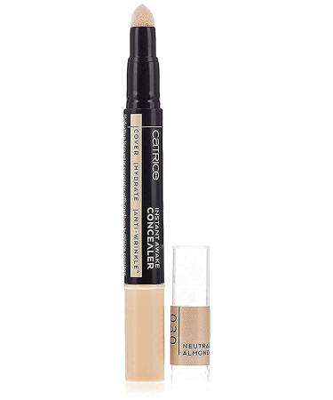 Catrice Instant Awake Concealer cover No. 030 Neutral Almond Nude for combination skin anti-aging brightening nourishing smoothing long-lasting natural vegan oil-free without perfume (1.8ml)