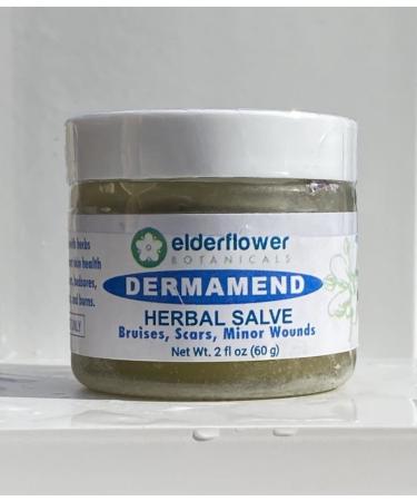 Elderflower Botanicals Dermamend Comfrey Herbal Ointment 2 fl oz Eczema Bruises Scars Skin Inflammation