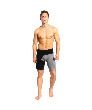 Milltrip Groin Braces for Pulled Groin & Thigh Compression - Support Sleeve for Hamstring Sprains & Sciatica Pain | Men & Women - Buy Online on GoSupps.com