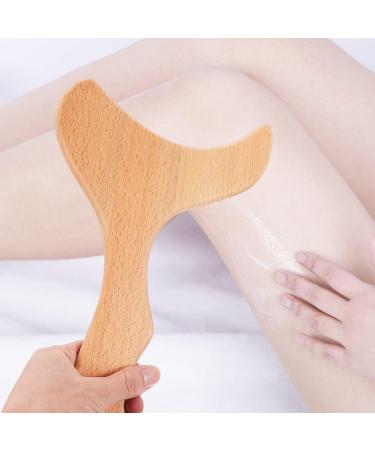 Minkissy 2-in-1 Wooden Gua Sha & Massage Scratch Board - Facial Tool for Home Use | International Shipping Available - Buy Online on GoSupps.com