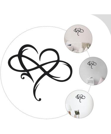 ORFOFE 1pc Iron Pendant Heart Decor Fall Decor Heart Shaped Sign Hanging Ornament Wall Hanging Black 38x33cm - Buy Online on GoSupps.com