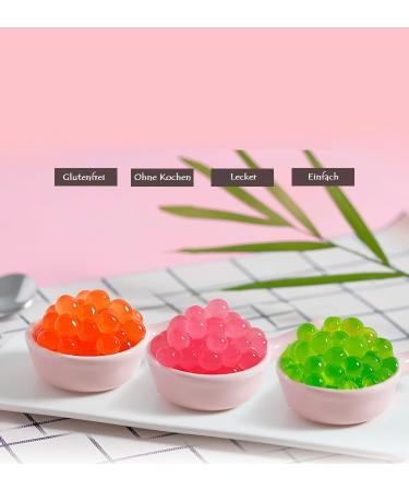 Buy 4x3kg Litschi Bubble Tea Pearls - Vegan Boba Pearl Set for DIY Bubble Tea & Parties - Buy Online on GoSupps.com