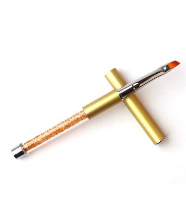 WOKOTO Nail Art Flat Painting Brush - Acrylic Handle for Gel Nails - Salon Quality Polish Tool - Buy Online on GoSupps.com