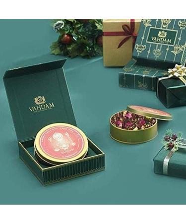 VAHDAM Private Black Tea Reserve - Unique Tin Gift Set | Luxury Tea Gift Set - Blooming Rose Black Tea Gift Set | Gifts For Women & Men | Premium Assortiment Th  - Buy Online on GoSupps.com