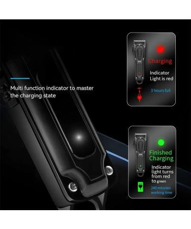 Kemei KM-1071 Electric Hair Clipper UBS Rechargeable Cordless Beard Trimmer Men Powerful Electric Hair Clipper Trimming Tool - Buy Online on GoSupps.com