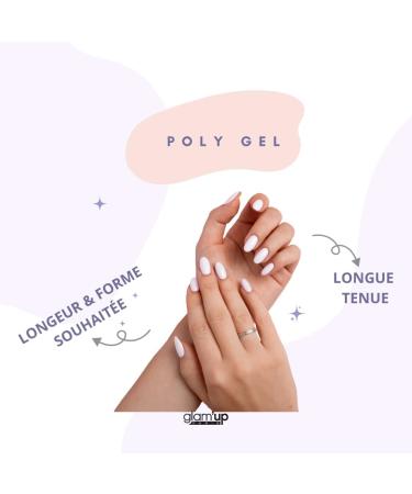 Glam'Up Paris Semi-Permanent Poly Gel Extension Tube UV Nail Builder Gel Art Design for Nails Easy to Use Long Lastin - Buy Online on GoSupps.com
