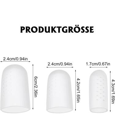 Dacitiery 18-Piece Silicone Toe Protection Pads for Big & Small Toes - Blister & Breakable Cap - Comfortable Cushioning for Men & Women - Buy Online on GoSupps.com