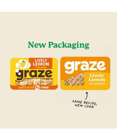 Graze - Lively Lemon Oat Snack Bars Whole Grain Oats 50g - Buy Online on GoSupps.com