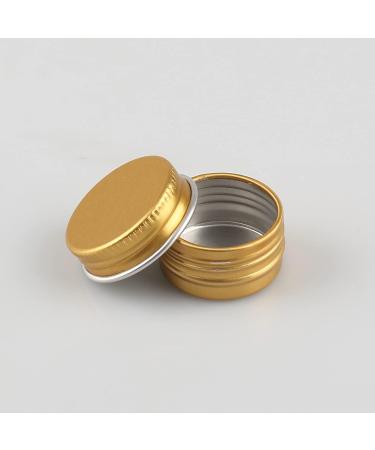Buy 50 Pieces 5ml Gold Aluminum Jars with Screw Caps - Perfect for Cosmetics & Packaging Solutions - Buy Online on GoSupps.com