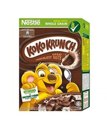 1 Box Nestle Koko Krunch Chocolate Wheat Curls Breakfast Cereal - 11.64oz (330g) per Box - Malaysia Version (330g) 11.64 Ounce (Pack of 1)