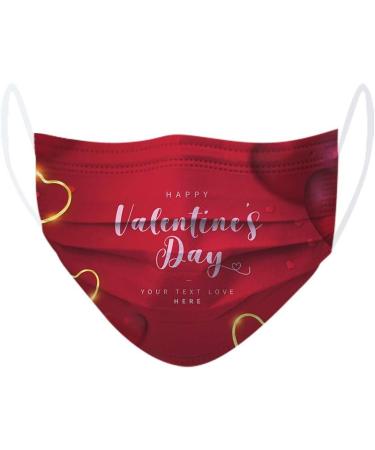 10PCS Valentine's Day Holiday Disposable Face_Mask Valentine's Gift for Lover Wife Honey - Buy Online on GoSupps.com