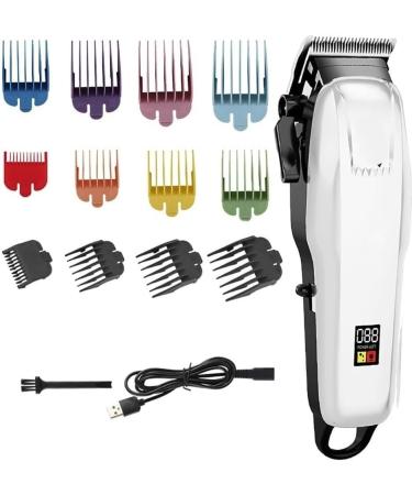 Pro Hair Clipper Electric Hair Clipper Men Trimmer LCD Display Rechargeable Hair Cut Professional Clipper Hair Cut Maching Trimmer One Color