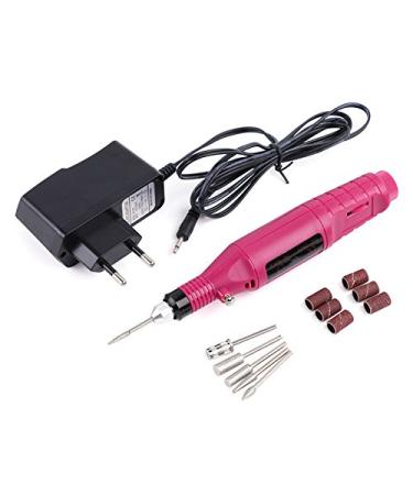 2018 High Quality Electric Nail Art Drill Manicure Machine 6bits Drill Pen Pedicure File Polish Nail Art Tool Kit EU/US Plug - (Color: with US Plug)