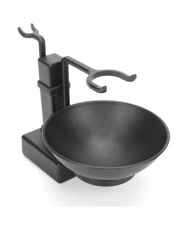 Premium Stainless Steel Shaving Brush Holder & Black Soap Dish Set for Men - Perfect Gift for Grooming - Buy Online on GoSupps.com