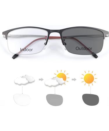 Buy Ljimi Photochrome Progressive Multifocus Reading Sunglasses - UV Protection Multifocal Transition Sun Readers - Black 1.5X - International Shipping Available - Buy Online on GoSupps.com