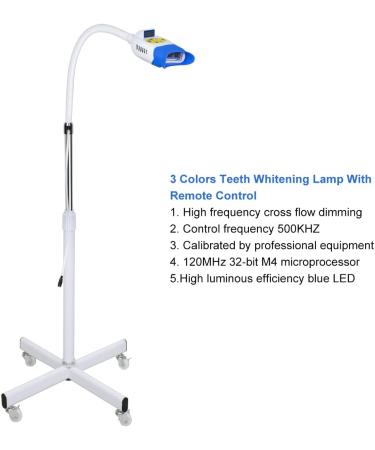 Pevor Dental Teeth Whitening Lamp 36W Professional Whitener with Remote Control and Timer - 3 Colors LED Floor Light for Teeth Whitening - Buy Online on GoSupps.com