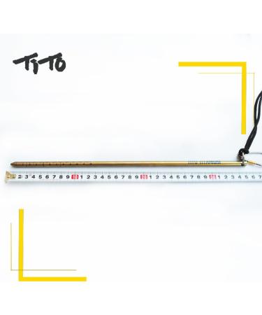 TiTo 14'' Titanium Scuba Diving Lobster Tickle Pointer Stick with Measurement & Lanyard - Titanium Color - Buy Online on GoSupps.com