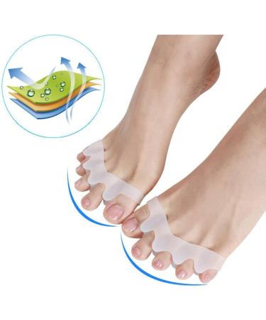ENPAP Men's Toe Separator Socks - Gel Hammer Toe Corrector & Valgus Straightener - 1 Pair - Buy Online on GoSupps.com