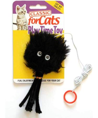 Classic Pet Products Furry Spider Cat Toy Black - Buy Online on GoSupps.com