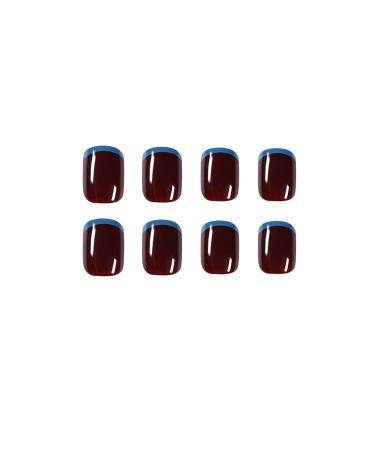 Chtom car cherry lake blue wearing a nail product Fake nail nail patch nail patch removable