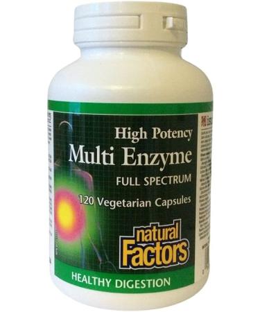 Natural Factors Multi Enzyme Full Spectrum 120 Capsules - Buy Online on GoSupps.com