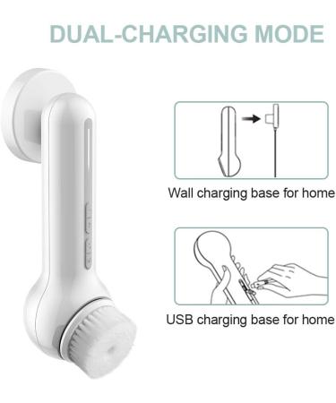 TOUCHBeauty Professional 3IN1 Facial Brush Set - Advanced 360 Spin Cleansing & Charcoal Brush - Dual-Charging System - TB-1766 - Buy Online on GoSupps.com