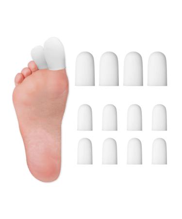 KONGDY Toe Protectors 12 Count Silicone Toe Caps for Shoes Big Gel Boot Toe Protectors for Women Men Prevent Pain Relief for Corns Callus Blisters Ingrown Toenails 4PCS Large Size 8PCS Medium Size