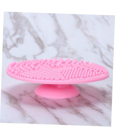 minkissy Makeup Cleaning Mat Make up Kit Portable Hair Brush Silicone Makeup Brush Pad Makeup Brush Cleaner Round Hair Brush Round Cleaning Tool Cleaning Accessories Makeup Pen Sucker Pink 10*10cm Pink - Buy Online on GoSupps.com