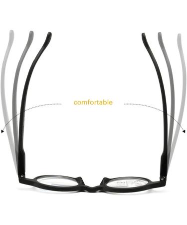 Shop XFAK Round Progressive Multifocal Computer Reading Glasses - Retro Black +2.0 Bifocal Presbyopia Glasses - International Shipping - Buy Online on GoSupps.com