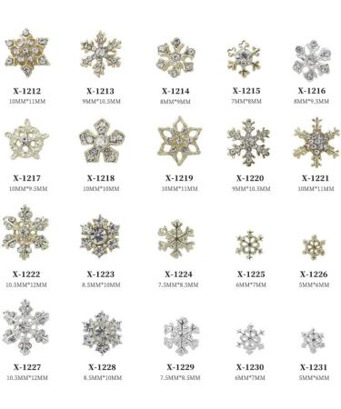 Stand Out With 10pcs 3D Alloy Snowflake Embellishments Fashionable Decorations X1215 - Buy Online on GoSupps.com