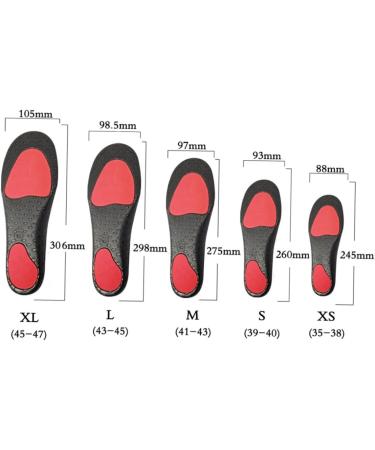 FOMIYES Arch Pad Insoles for Flatfoot - Sports Shoe Support | Red XS - Enhance Comfort & Stability - Buy Online on GoSupps.com