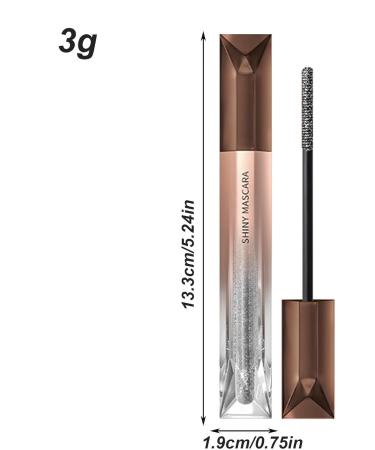  Pruojhw Glitter Mascara for Eyelashes Glitter Mascara - Volumizing Lengthening Formula High Colour Rendering Eyelash Cosmetics Waterproof Mascara Lifting Curling Multiplier Effect - Buy Online on GoSupps.com
