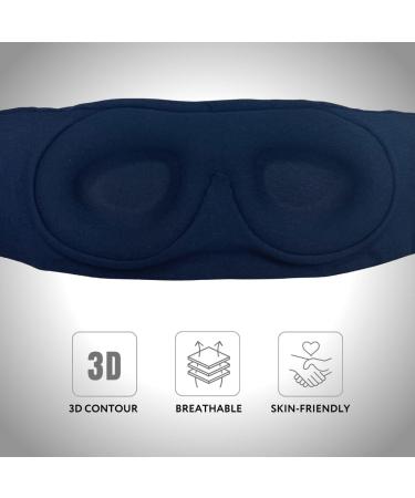 3D Contour Sleep Mask with Earplugs & Pouch | Comfortable Sleep Mask for Travel & Home - Buy Online on GoSupps.com